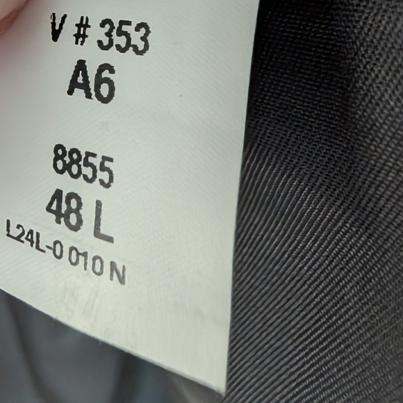 Lands' End Wool Navy Blazer Sports Coat With Gold Buttons Size 48L - Picture 8 of 8